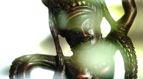 Buddhist Shiva dances to make the world go round (abstract effect loop) Stock Footage 65304153