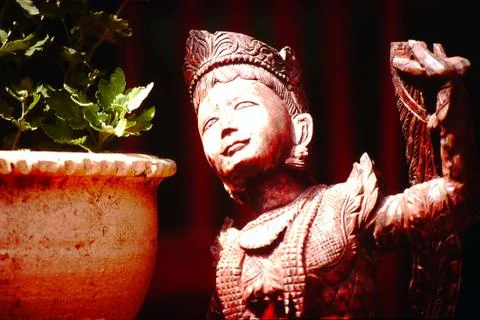 Buddhist statue, close up Foto stock