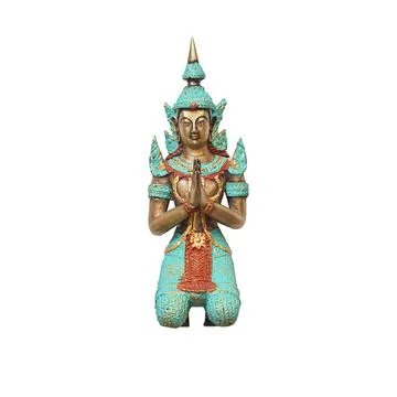 Buddhist Statue of Deity isolated over the white background Stock Photos