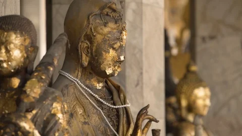 Buddhist Statue Thailand Stock Footage 87497898