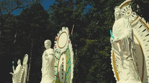 Buddhist statues in Asia Video stock 54620091
