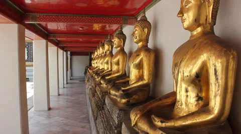 Buddhist statues Video stock 24867105