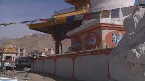 Buddhist Stupa Stock Footage 55838496