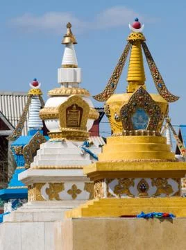 Buddhist stupa Stock Photos