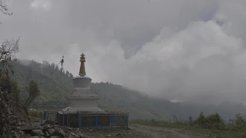 Buddhist Stupa Timelapes Stock Footage 91882935