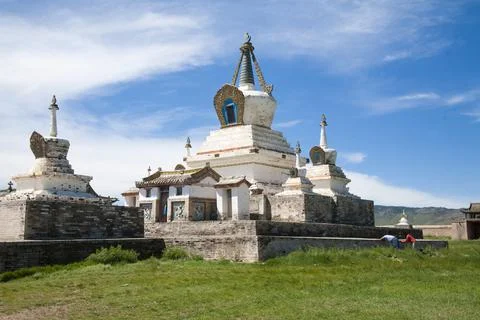 Buddhist suburgans 库存照片