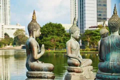 Buddhist temple in Colombo Stock Photos