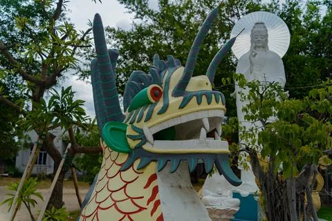 Buddhist temple complex. 스톡 사진
