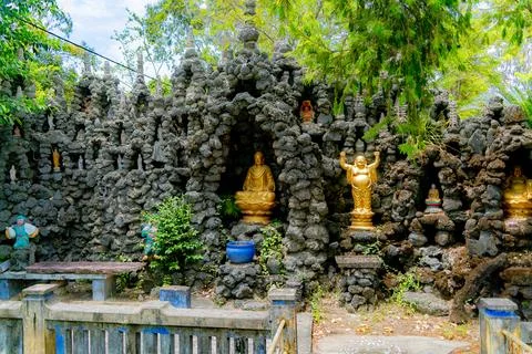 Buddhist temple complex. 스톡 사진