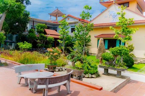 Buddhist temple complex. Stock Photos