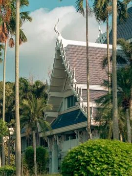 Buddhist Temple Complex in Thailand Stock Photos