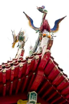 Buddhist temple deco Stock Photos