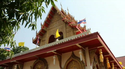 Buddhist Temple Stock Footage 663003