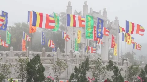 Buddhist Temple Stock Footage 5234822