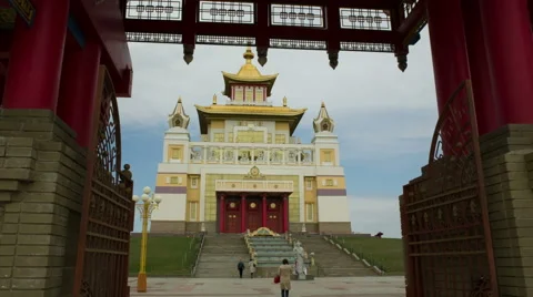 Buddhist Temple Stock Footage 49640681