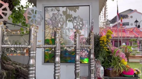 Buddhist temple 스톡 동영상 194433496