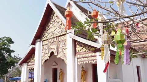 Buddhist temple Video stock 233261659