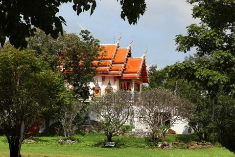 Buddhist temple in forest Foto stock