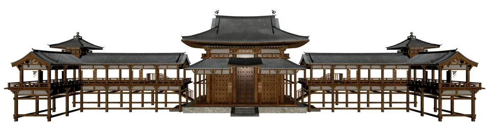 Buddhist temple Stock Illustration