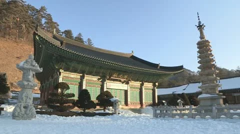Buddhist Temple in Korea Video stock 20482722