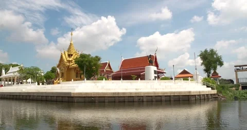 Buddhist Temple, Originally located at Wat Klang Thong. Stock Footage 278412795