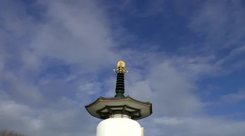 Buddhist Temple Pagoda (Time Lapse) Stock Footage 46630341