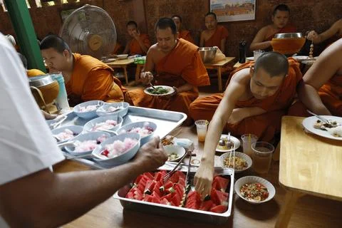 Buddhist temple tackles waste with waste management program, Bangkok, Thailand - Stock Photos