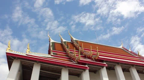 Buddhist temple thailand Stockbeeldmateriaal 24869305