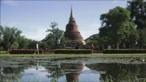 Buddhist temple in Thailand Stock Footage 69086498