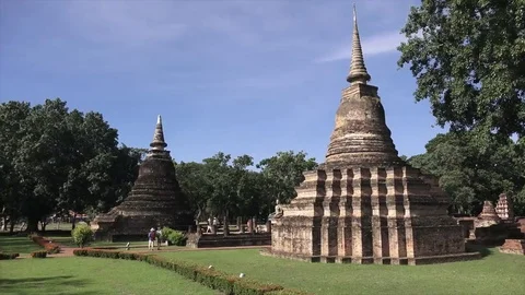 Buddhist temple in Thailand Stock Footage 69086656