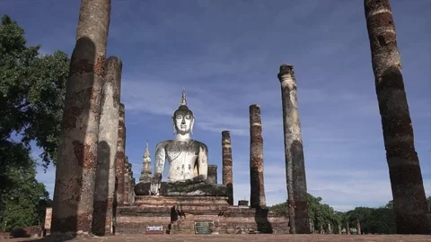 Buddhist temple in Thailand Stock Footage 69086678