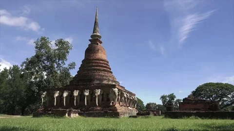 Buddhist temple in Thailand Stock Footage 69086709