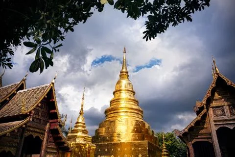 Buddhist temple in Thailand Stock Photos