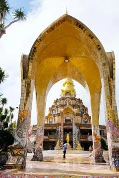 Buddhist Temple Wat Pha Son Kaew Khao Kho District Stock Photos