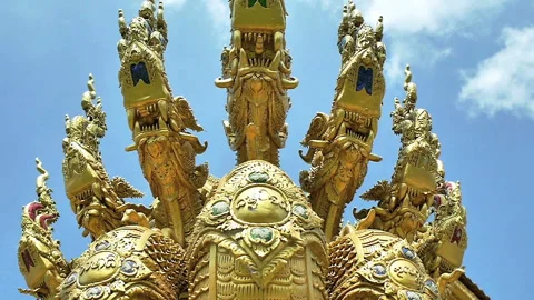 Buddhist Temple Wat Sri Phan Ton Stock Footage 247471704