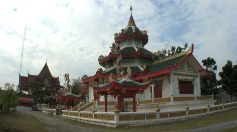 Buddhist Temples 스톡 동영상 1105866