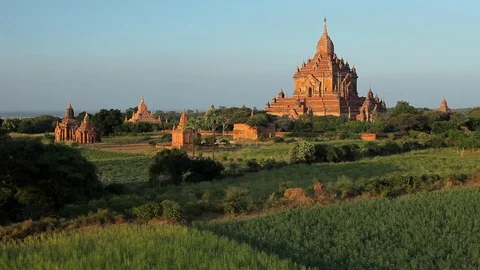 Buddhist temples in Myanmar Stock Footage 102632667