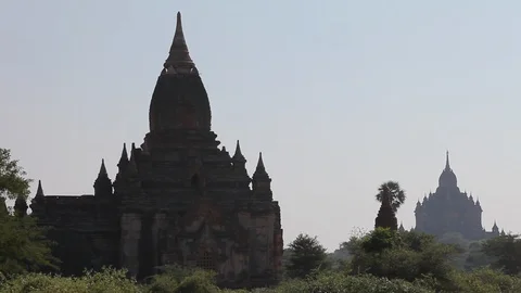 Buddhist temples, pagoda, Burma Stock Footage 102631433