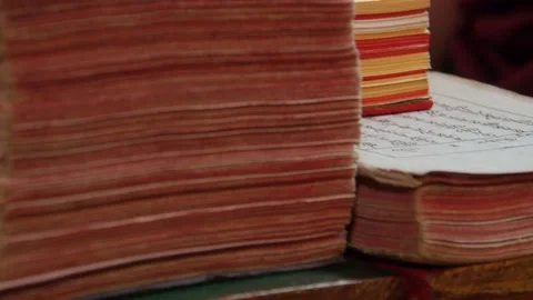 Buddhist texts Stock Footage 130222115