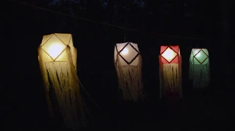 Buddhist Vesak Lantern Stock Footage 49731148