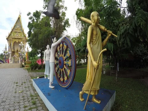 Buddhist Wheel of Life Stock Footage 72271436