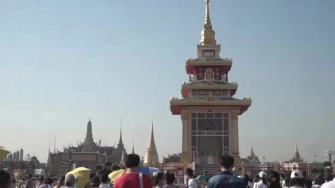 Buddhists and devotees to pay homage to the Buddha&amp;#039;s sacred tooth relics Video stock 311835694