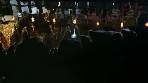 Buddhists praying in temple during New Year Eve Video stock 107922110