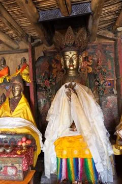 In the buddhists temple Stock-Fotos