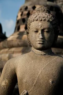 Buddist temple Borobudur, Yogyakarta, Java, Indonesia Stock Photos