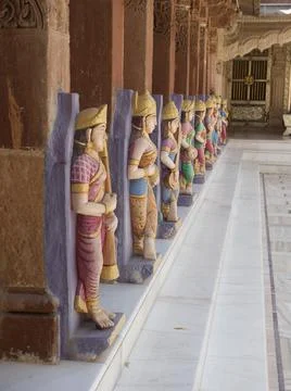 Buddist temple statues Stock Photos