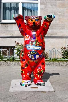 Buddy Bear in Berlin Foto stock