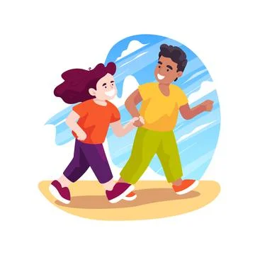 Buddy system isolated cartoon vector illustration. Stock Illustration