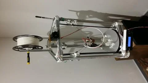 Budget 3d printer is ready to work Stock Photos