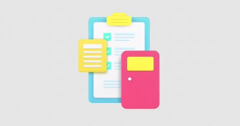 Budget accounting balance planning checking 3d icon animation with alpha channel Stock Footage 281719773